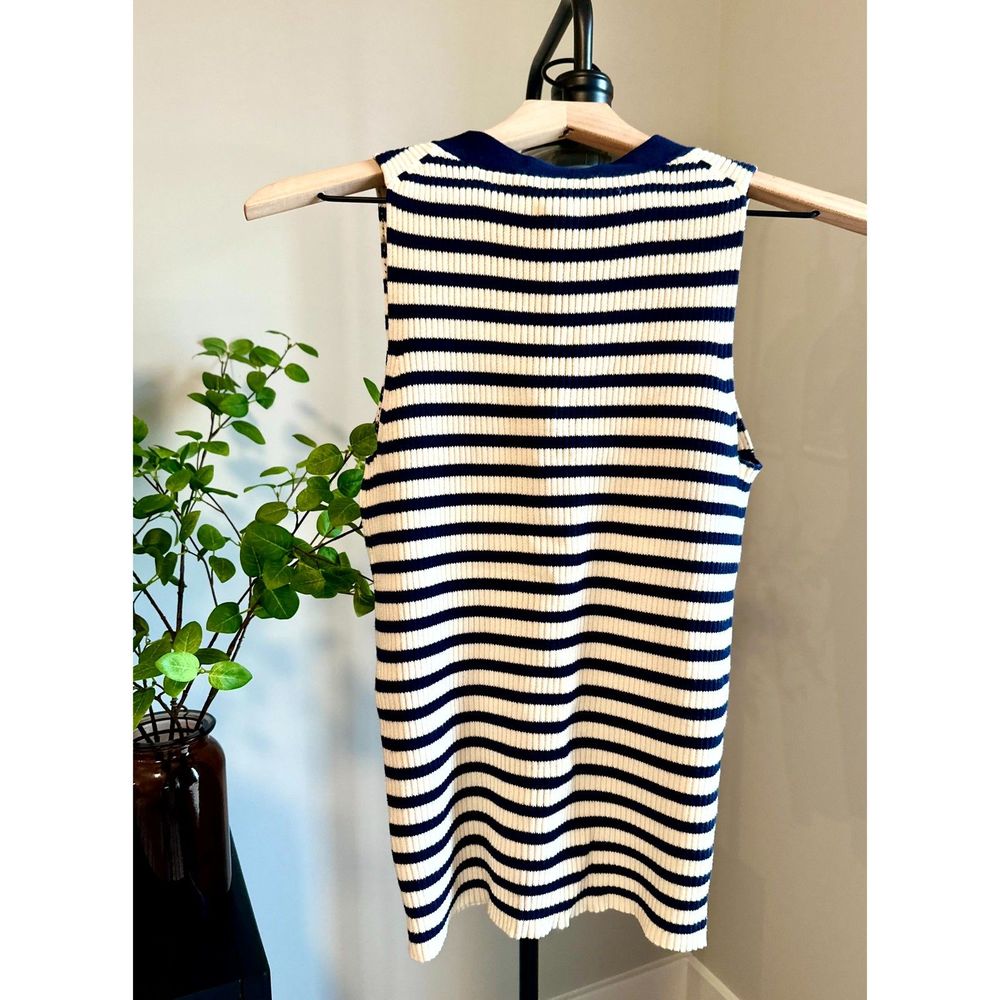 J. Crew Ribbed Lace Up Sweater Tank Top - Picture 3 of 4